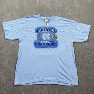 VTG North Carolina Mens Basketball National Champs 2009 T-shirt Size XL Blue